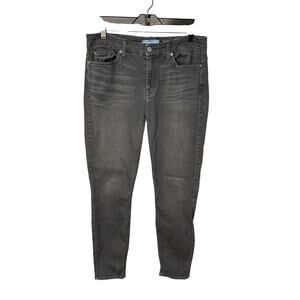 7 For All Mankind high waist ankle skinny  jeans gray women's size 30